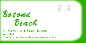 botond biach business card